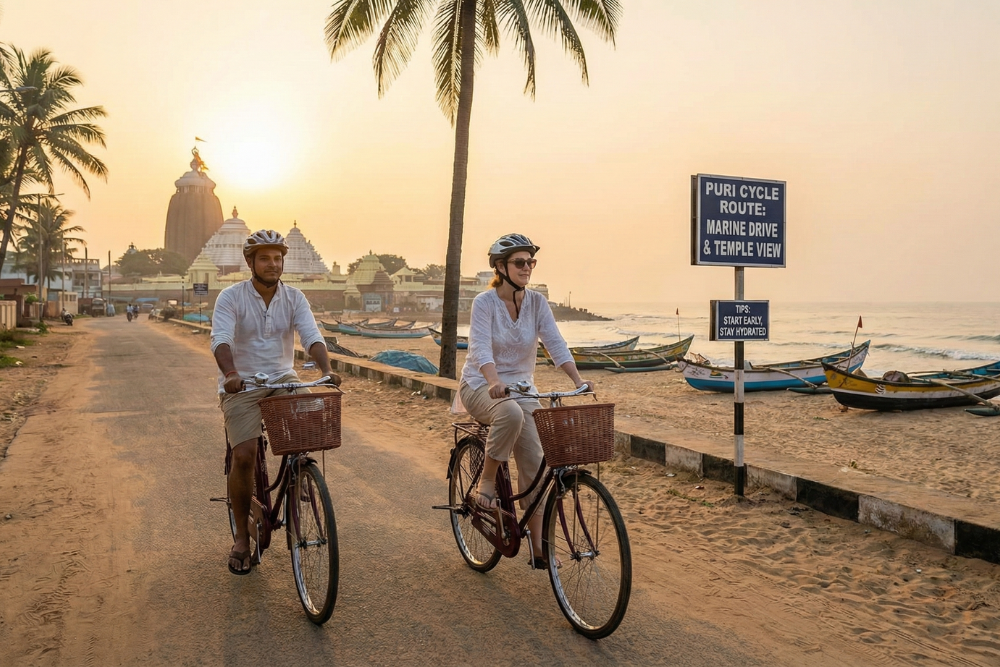 Exploring Puri by Bicycle